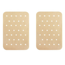 120 Pcs Air Fryer Paper Liners, Air Fryer Liners Compatible with Ninja Foodi Dual Air Fryer, Nonstick Perforated Parchment Paper Compatible with Ninj