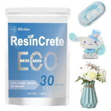 JDiction ResinCrete - 1000g Water Based Casting Resin for Beginners
