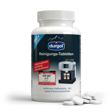 Durgol 150 Cleaning Tablets for Jura, Siemens, Sage, De'Longhi, Nespresso & Coffee Machines for All Types & Brands, Coffee Grease Remover & Cleaner f