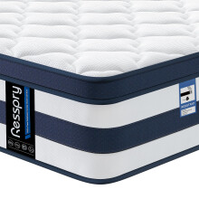 Resspry Small Double Mattress 4FT, 12 Inch Memory Foam Sprung Hybrid Mattress, 9