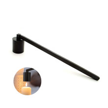 Ninoclar Candle Snuffer,Stainless Steel Candle Extinguisher Wick Snuffer Accessory with Long Handle,Candle Snuff Snuffers for Most Candles, Black (BL
