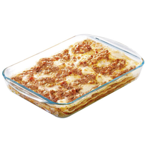 Pyrex Pyrex Rectangular Glass Roasting Dish, Clear, Size: 35 x 23 cm, Glass Rectangular Roaster, Oven Baking Dish, Highly Thermal Resistant: Oven, Microwav 2