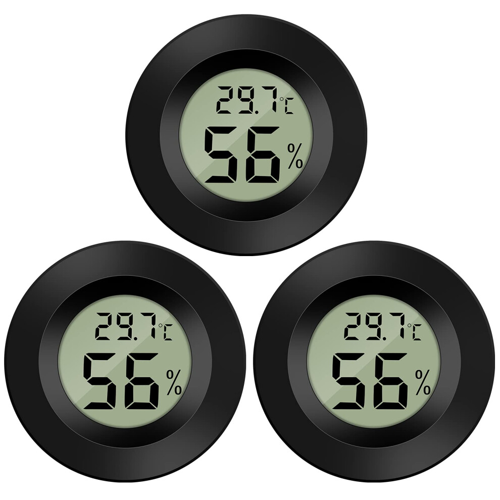 Thlevel Humidity Meter Sensor Thermometer With Humidity Small Thermometer Room Temperature For Greenhouse Basement 3 Pack 87624908