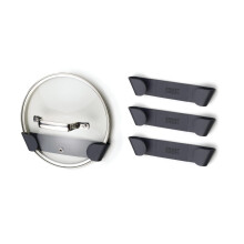 Joseph Joseph Cupboard Store - Set of 4 Pot and Pan Lid Holders Self Adhesive Wall Mount Storage Organiser, Suitable for Lids from 16 cm to 24 cm, 3M