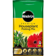 Miracle-Gro Premium Houseplant Potting Mix compost - 10 Litre Bag, (New 2020 Range), Yellow