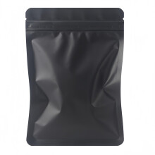 100Pcs Mylar Bags,Resealable Bag Foil Ziplock Bags,Cali Packs,Mylar Bags 3.5 Grip Seal Packaging Baggies for Food,Jewelry, Electronics (Black, 10.5x1