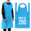 200 Disposable Aprons Blue Flat Pack Multipurpose 1