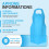 200 Disposable Aprons Blue Flat Pack Multipurpose 3