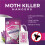 6-Pack Moth Killer Hangers for Wardrobes: Lavender-Scented Clothes 3
