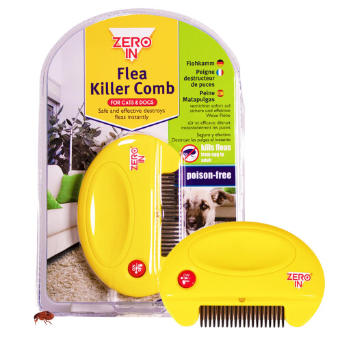 Zero In Flea Killer Comb. Poison-Free, Electric Flea and Tick Comb