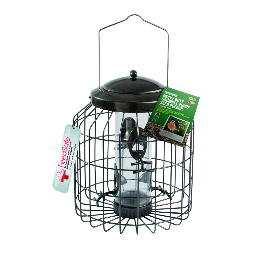 Gardman Heavy Duty Squirrel Proof Bird Seed Feeder Multicolour 12.75