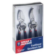 Spear & Jackson CUTTINGSET8 Traditional Bypass and Anvil Secateurs Set
