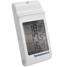 Digital Max Min Greenhouse Thermometer - Max Min Thermometer to Monitor Maximum and Minimum Temperatures, Wall Mounted Greenhouse Accessories for Ind