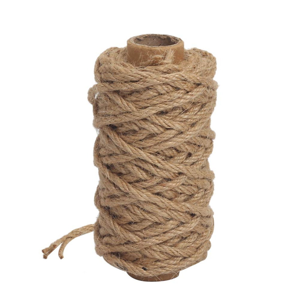 Tenn Well 4Mm Thick Jute Twine String, 66 Feet Natural Jute Garden Rope For Gardening, Cat Scratcher, Gift Wrapping And Crafts Decoration (Brown) 61093874