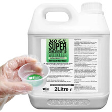 Elixir Gardens 360 g/l Glyphosate Commercial Industrial Strength Weed Killer | Treats up to 3332 sq.m | Concentrated Herbicide/Weedkiller | 2 x 1 Lit