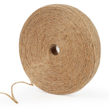 tenn well 1.2mm Jute Garden String, 200m Long Natural Jute Twine Brown String for Gift Wrapping, Gardening Floristry and Crafts Decoration