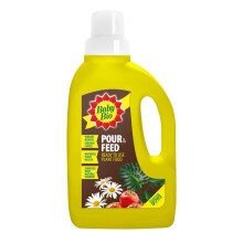 Baby Bio Pour & Feed Liquid Plant Food, 1L - Ready To Use Houseplant Food - with Seaweed Extract - to Stimulate Healthy Growth and Vibrant Flowering