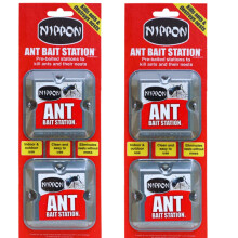 2 x Nippon Ant Bait Station Twin - nippon ant killer Ant Bait Station outdoor, ant nest killer bait stations also use as ant killer indoor, home
