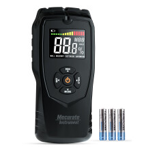 Pinless Moisture Meter, Damp Meter for Walls, Caravan, Wood and Building Material, 4 Mode 9 Density Settings, Non-Destructive Moisture Detector with