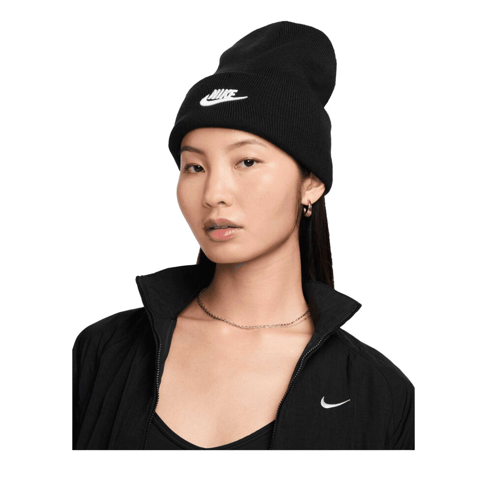 Nike (One Size, /White) Unisex Adult Futura Peak Beanie Black