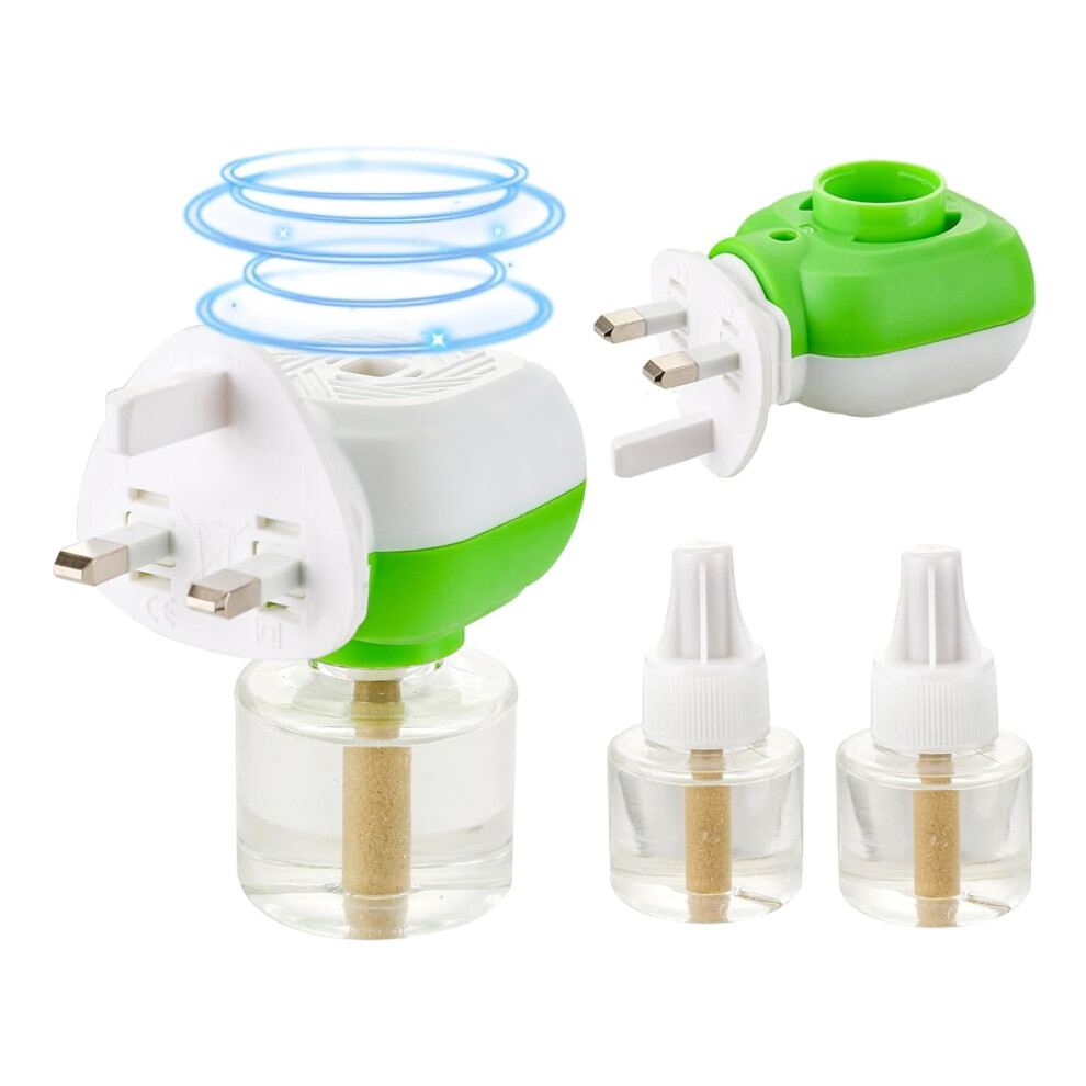 Ninoclar Mosquito Killer - Odour- Insect Repellent Unit -2 Bottles Kills Mosquitoes, Midges, & Biting Insects On Contact