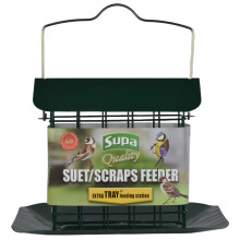 Supa Premium Suet Block and Scrap Feeder with Tray has been specifically designed for the feeding of Suet Blocks & Scraps but can also be used for Fr