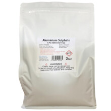 2kg bag ALUMINIUM SULPHATE 17% Iron Free Alum Al2(SO4)3