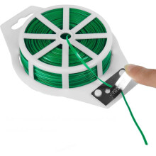 50m Garden Twistee Tie, 164ft Plant Twist Ties Wire with Dispenser and Cutter fo