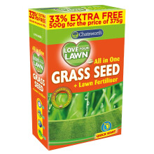 Chatsworth Love Your Lawn Grass Seed, Ready to Use, 500 G, Clear