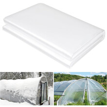 Atoke 2M X 10M Extra Thick Polythene Plastic Sheeting,Anti-dust Furniture Cover,Clear Garden Grow Polytunnel Cover Sheets for Greenhouse,Agriculture,