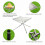 Portable Fire Pit Folding Camping Fire Pit - 42cm Stainless Steel Foldable Outdo 4