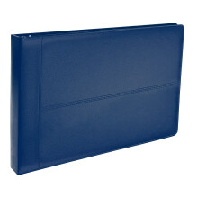 GOLD SEAL 7-Ring Executive Check Binder with Zipper Pouch, Premium Leatherette for 9 x 13" Checks, 600 Check Capacity
