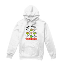 (M, White) Teenage Mutant Ninja Turtles Mens Pizza Is Forever Hoodie