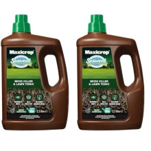 Maxicrop 86600259 Moss Killer & Lawn Tonic, 2.5L - Fast Acting 2-in-1 Moss Killer and Lawn Re-Growth Tonic - with Natural Seaweed Extract - Improves