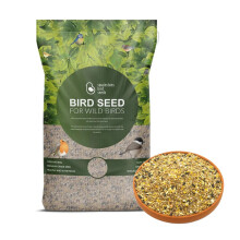 Swainston Bird Seed Deluxe Wild Bird Food - 20kg Premium Grade Mix with Black Sunflower Seeds, Millet, Wheat & Maize - Nutritious Seed Blend for Spar