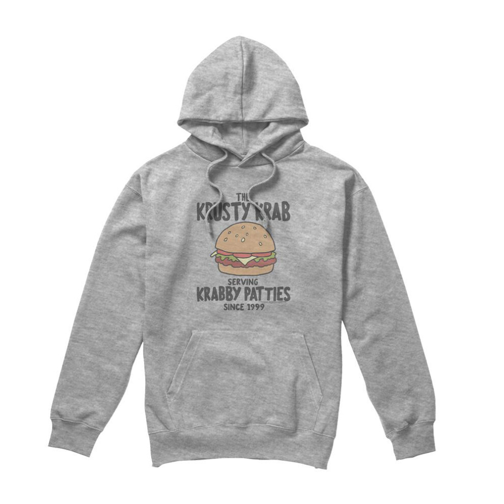 Spongebob Squarepants (M, Sport Heather) Mens Krabby Patties Hoodie Multicoloured