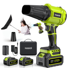 YUQUESEN Electric Leaf Blower Cordless, 900,000 RPM High Speed with 2 Batteries & Charger, Lightweight Garden Air Blower for Lawn, Patio, Deck, Drive