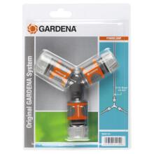 Gardena Branch Set for 13 mm (1/2 inch) - and 15 mm (5/8 inch) - Water Hoses: Waterproof Branch connectors for a Simple Water Division (18287-20)