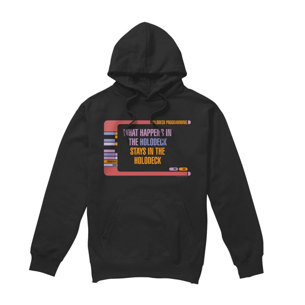 Star Trek (Xl, ) Mens Holodeck Secrets Hoodie Black