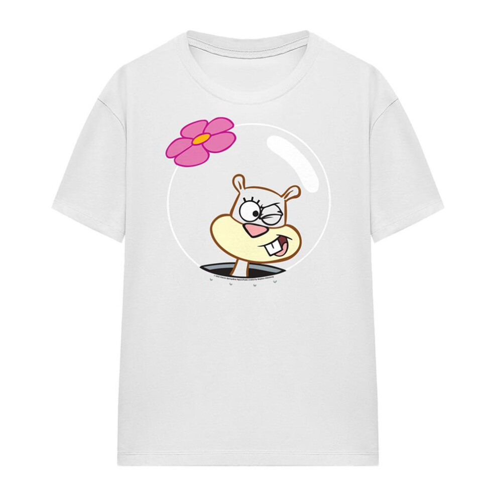 Spongebob Squarepants Womens/Ladies Sandy Cheeks Winking Face T-Shirt