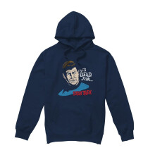 (M, Navy) Star Trek Mens He's Dead Jim Hoodie