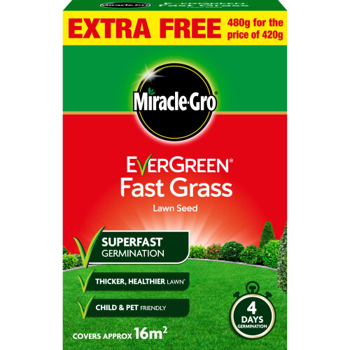 Miracle-Gro Miracle-Gro EverGreen Fast Grass Lawn Seed 480g
