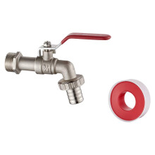 Ibergrif M22202 Garden Tap with Connector, G3/4 Inch Inlet and G1/2 Inch Outlet Outdoor Taps, Antifreeze -10 , High Temperature Resistance 120 Sin