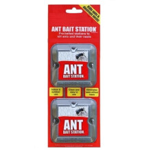 Ant Killer Bait Station Twin Pack, Ant Traps used for both Indoors & Outdoors, Destroys Ants and their Nests, Strongest Ant Control System - No Mess