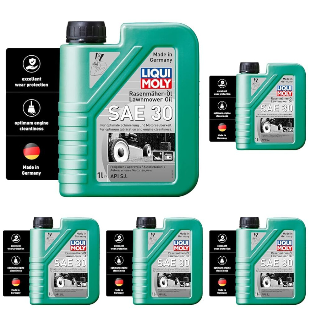 Liqui Moly Lawnmower Oil Sae 30 | 1 L | Garden Tool Oil | Sku: 1264 (Pack Of 5) 60225870