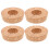 12Pièces Couvercles Bois Khaki Pour Vase Hydroponique 2