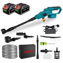 Cordless Car Pressure Washers Jet Wash - 1200PSI 6-in-1 Multi-Spray Nozzle Car Power Washers, 23.0Ah Batteries, for Car/Floor/Garden