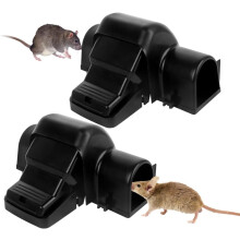2 Pack Rat Traps That Kill Instantly, Reusable Rat Trap, Humane Rat and Mouse Traps for Indoors and Outdoor Use, Highly Sensitive Mice Traps and Rat