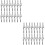 40Pièces Collier Bracelet Argent Acier Inoxydable DIY Facile 6