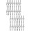 40Pièces Collier Bracelet Argent Acier Inoxydable DIY Facile 7
